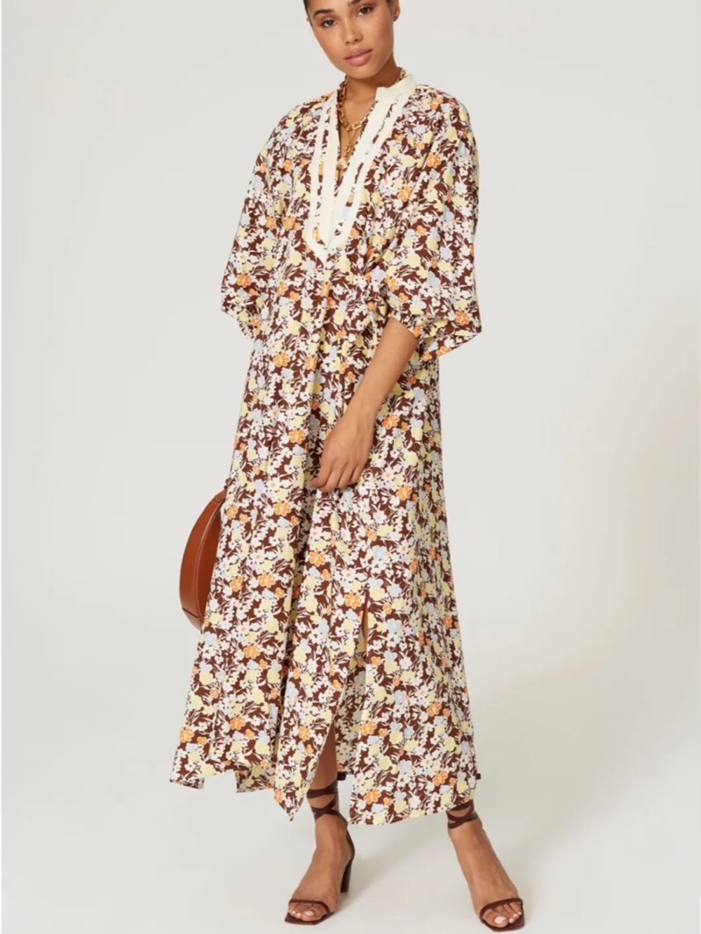 Tory Burch Printed Balloon Sleeve Dress Reverie Size Medium NWT